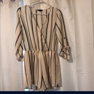 Black & White Striped Romper *Only worn Once*